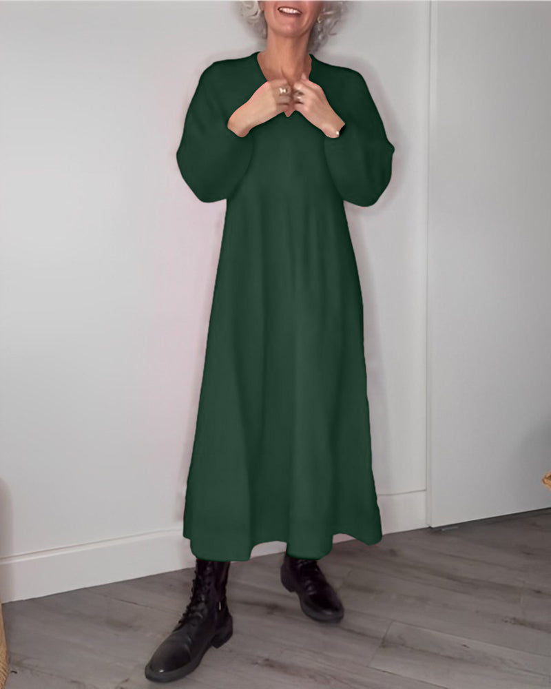 AD | Elegant lång Alana-klänning med fickor