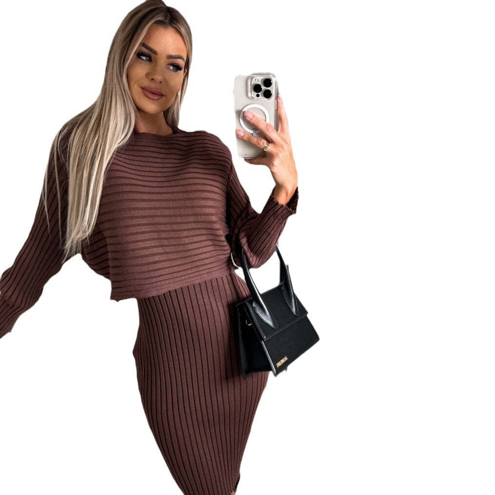 AD | Stickad tröja och cami klänning set 🔥