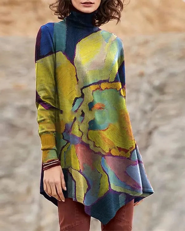 AD | Långärmad turtleneckblus
