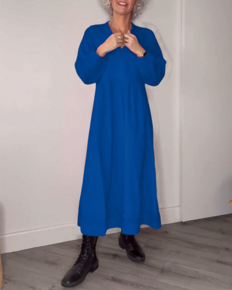 AD | Elegant lång Alana-klänning med fickor
