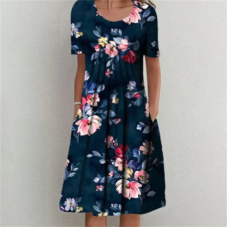 AD | Sommarklänning med vintagetryck och volanger