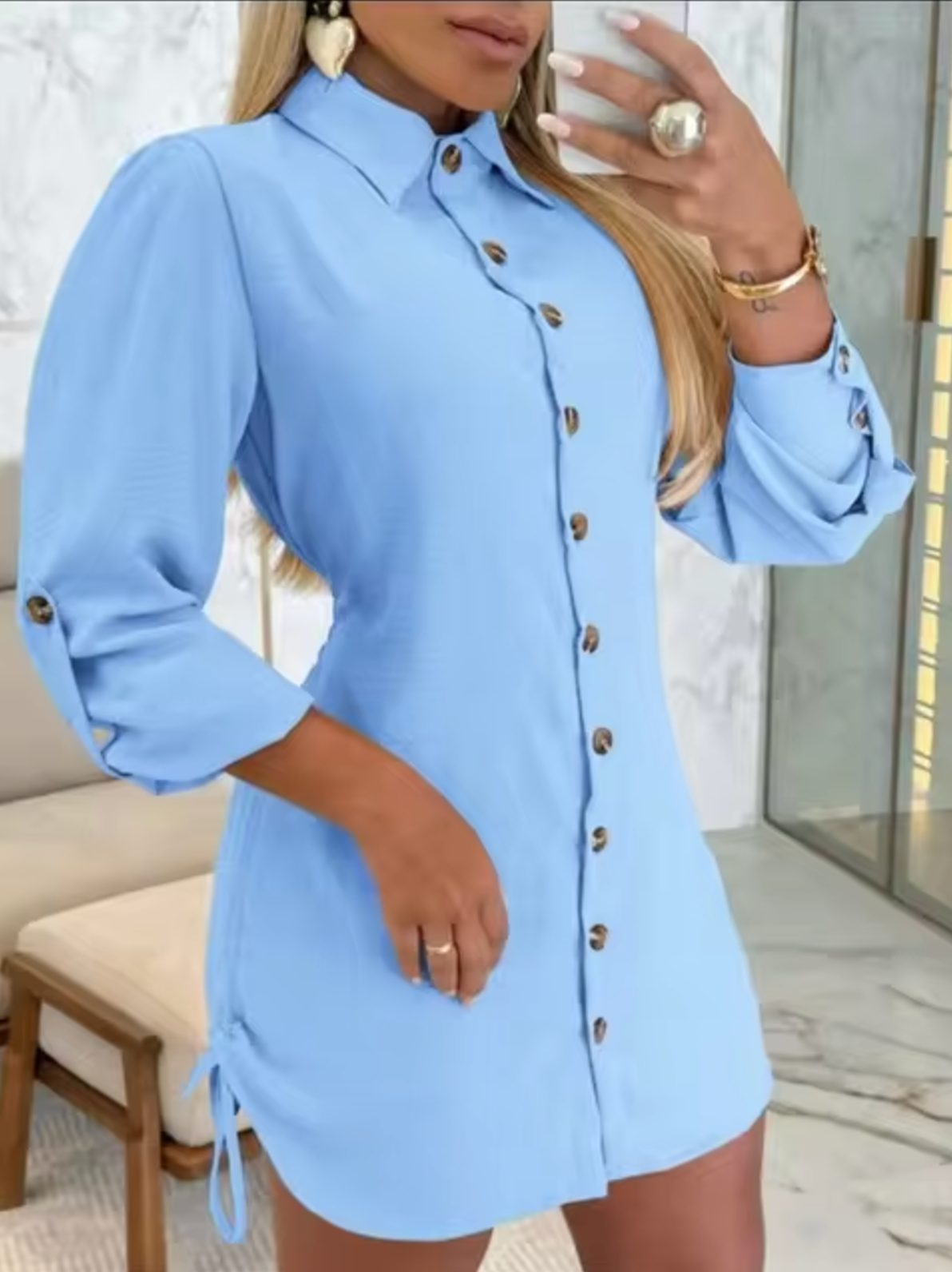 AD | Elegant skjortklänning