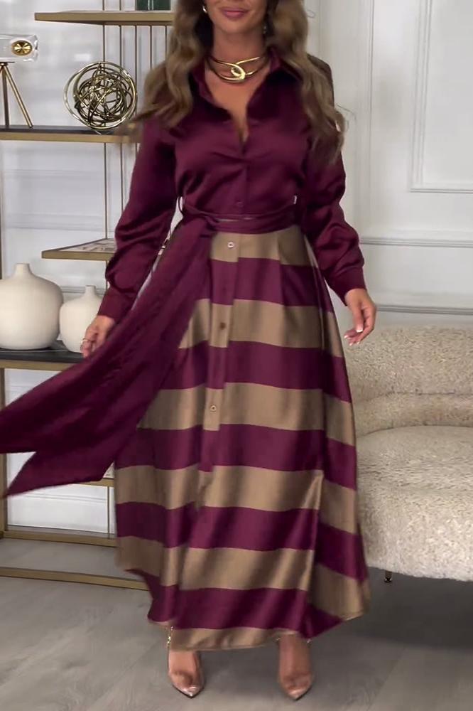 AD | Randig maxiklänning med en chic look