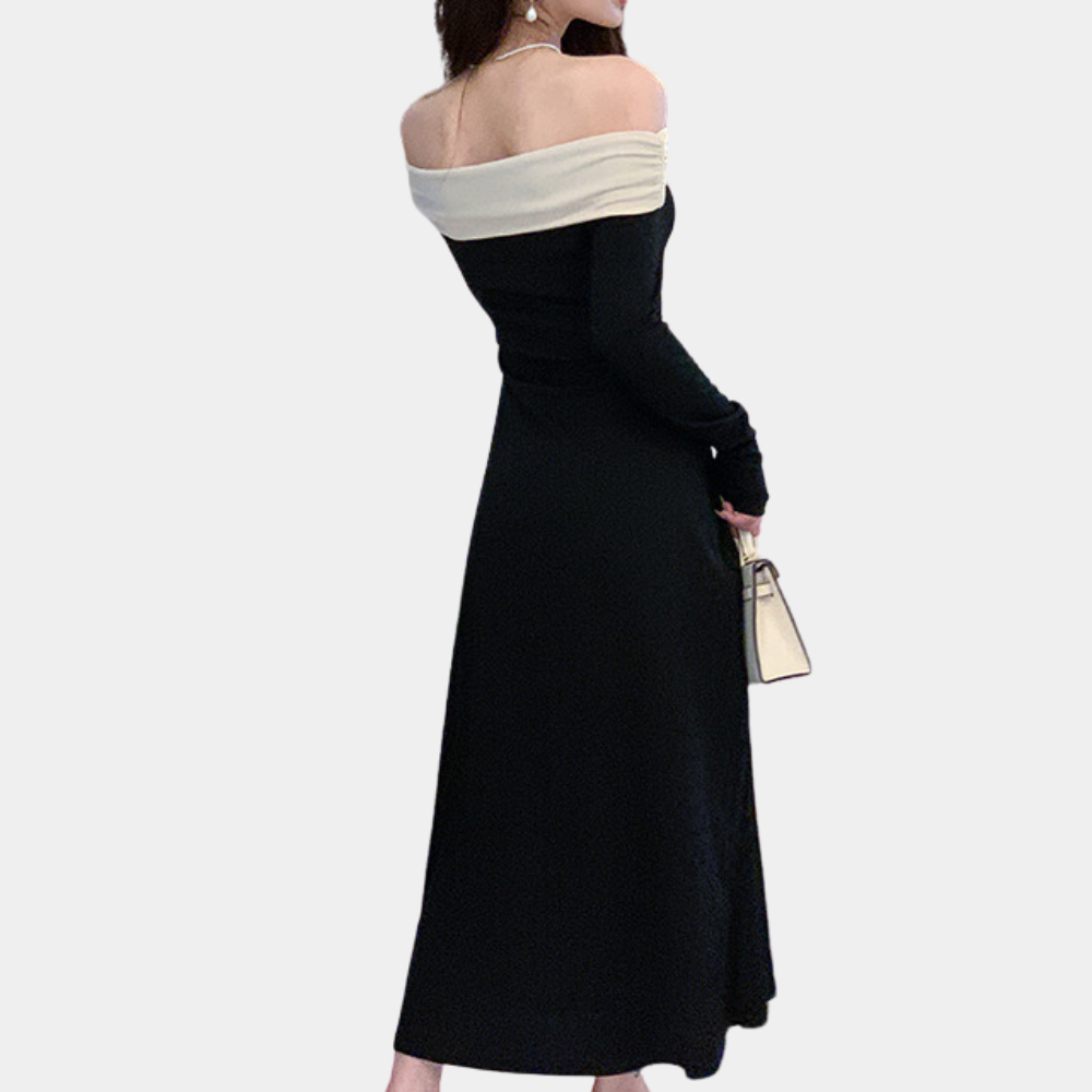 AD | Lyxig off-the-shoulder klänning för kvinnor