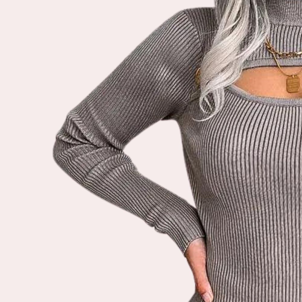 AD | Smal turtleneck-klänning för damer