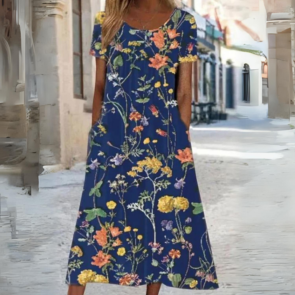 AD | Elegant blommig klänning