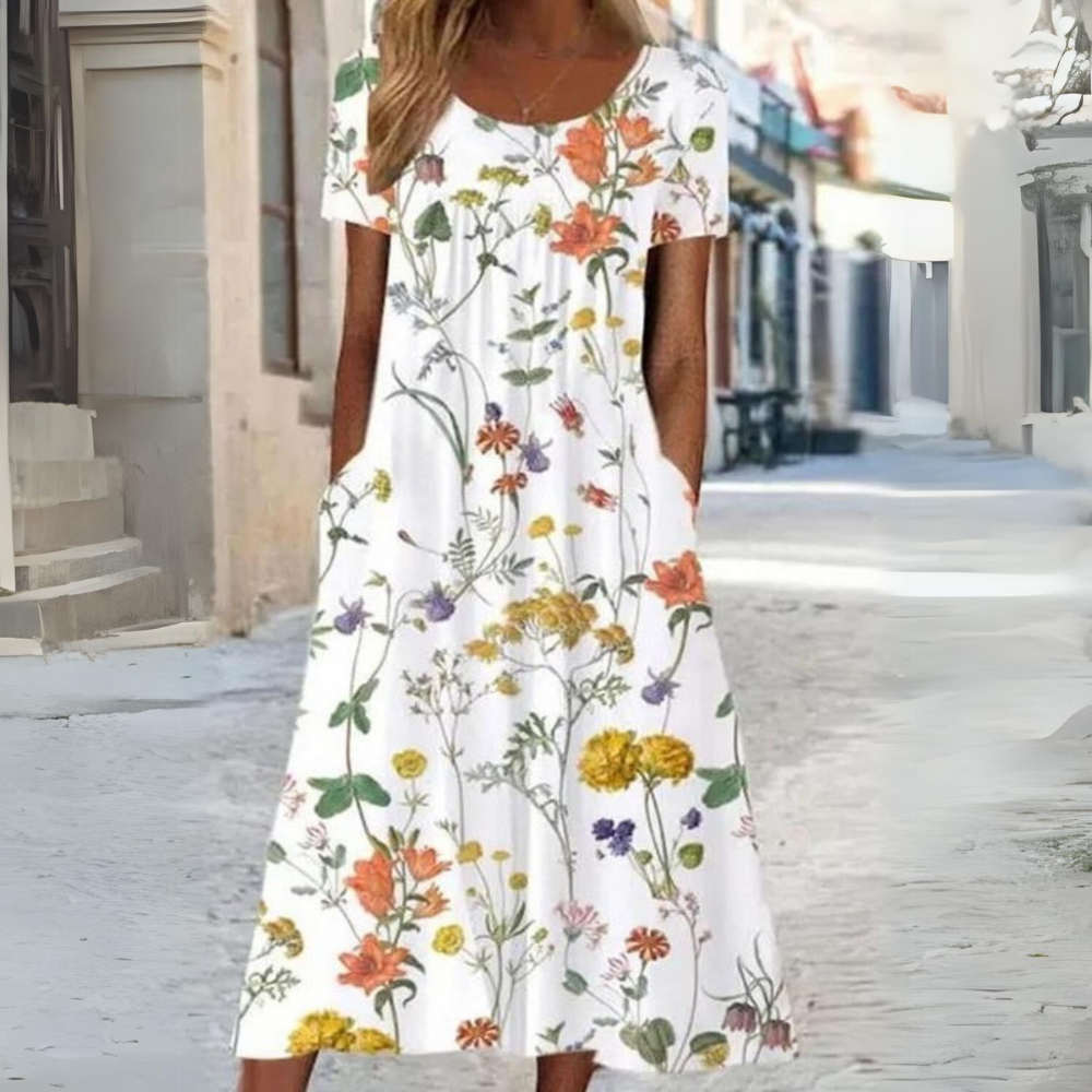 AD | Elegant blommig klänning