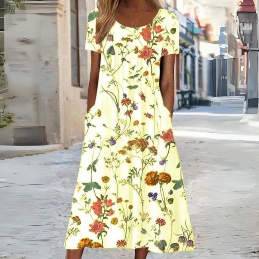 AD | Elegant blommig klänning
