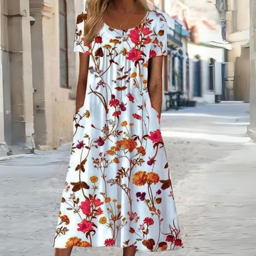 AD | Elegant blommig klänning