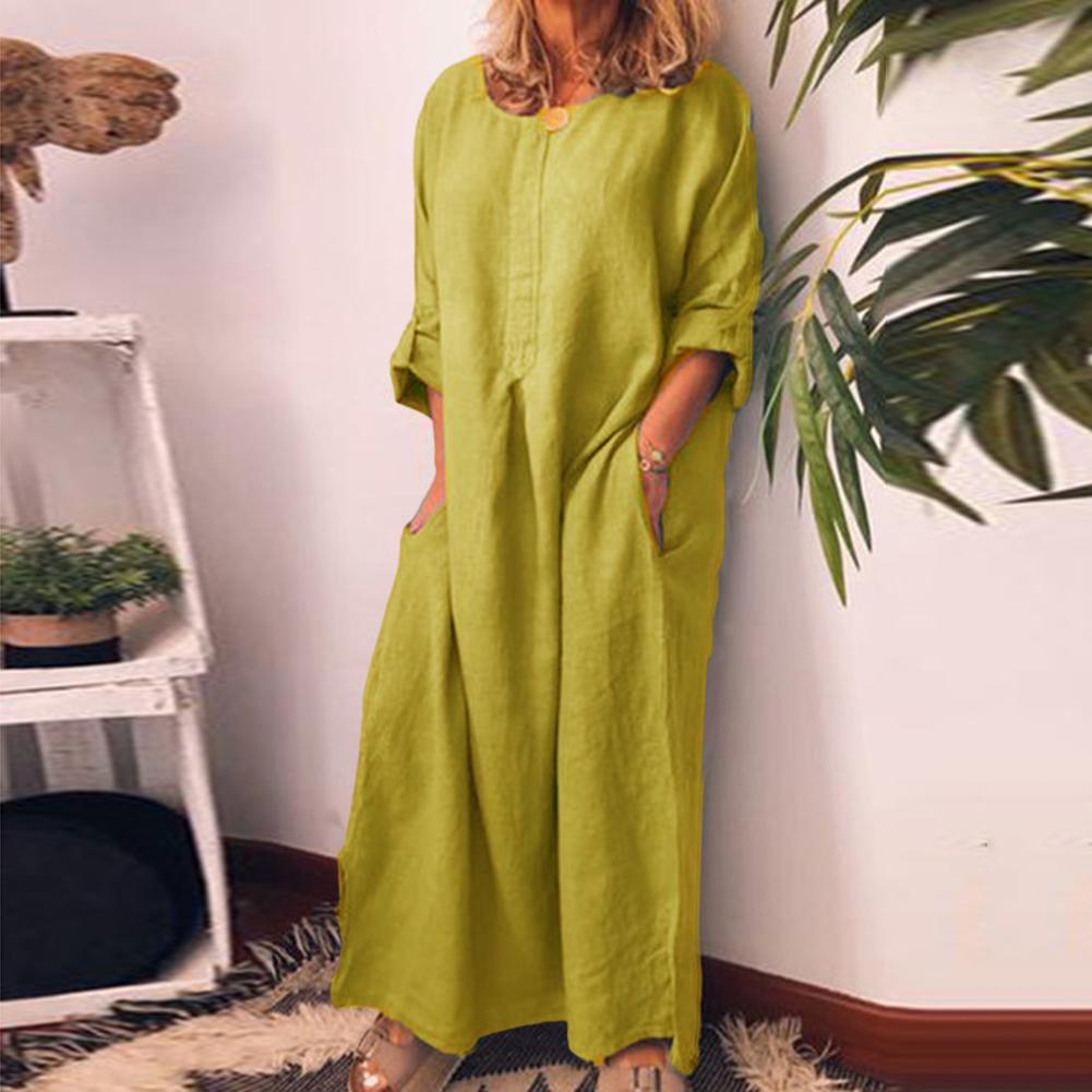 AD | Oversized lång skjortklänning i linne