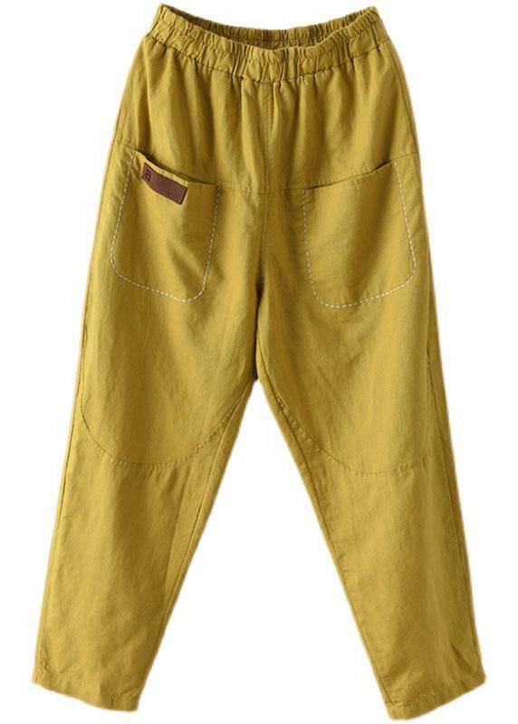AD | Loose Yellow Loose Casual Sommarbyxor