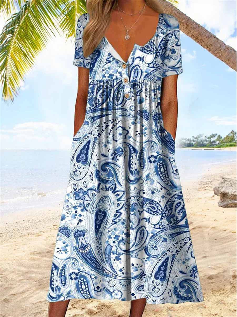 AD | Casual Jurk Met Bloemenprint
