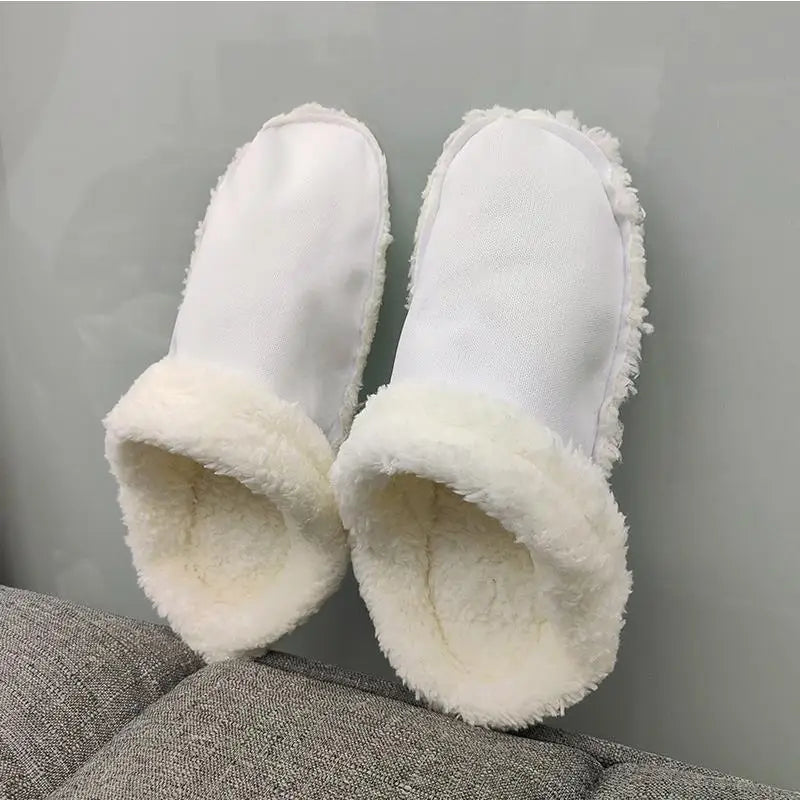 2024 Winter Furry Slippers Inserts Fur Insoles Shoe Clogs Shoes Liners Removable Soft Thickened Plush Cover Warm Lined