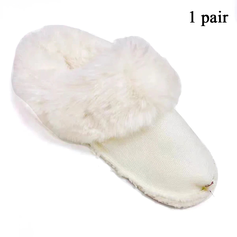 2024 Winter Furry Slippers Inserts Fur Insoles Shoe Clogs Shoes Liners Removable Soft Thickened Plush Cover Warm Lined