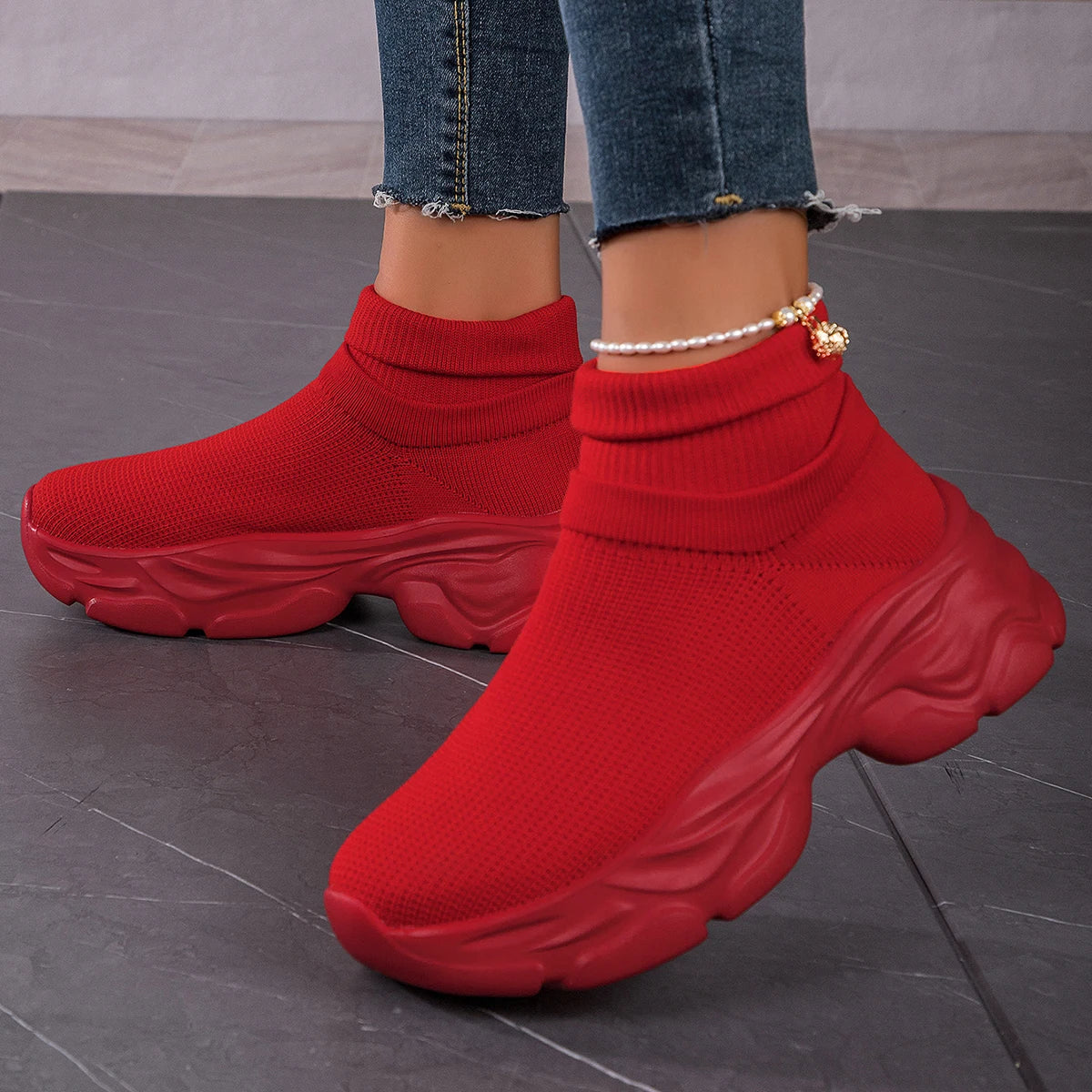 Bekväm och modemedveten ortopedisk Sneakers
