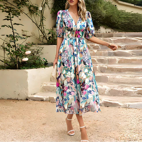 AD | Vintage glam midiklänningar med lanterninärmar