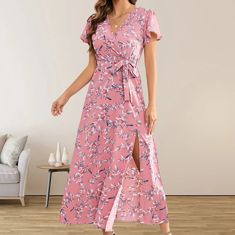 AD | Kater Sexy Bohemian Floral Bodycon Elegant Streetwear Midiklänningar