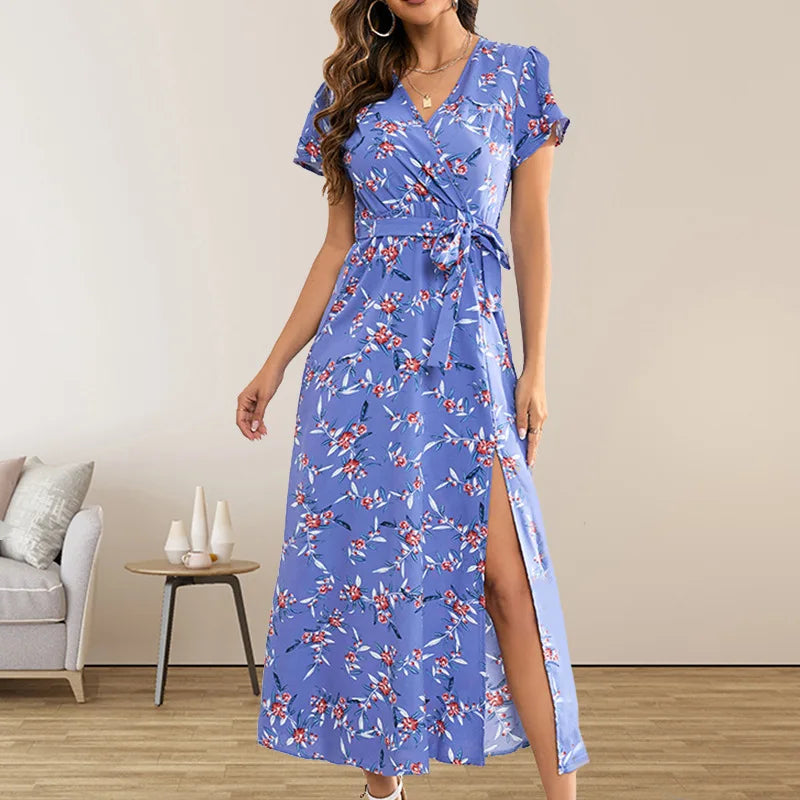 AD | Kater Sexy Bohemian Floral Bodycon Elegant Streetwear Midiklänningar