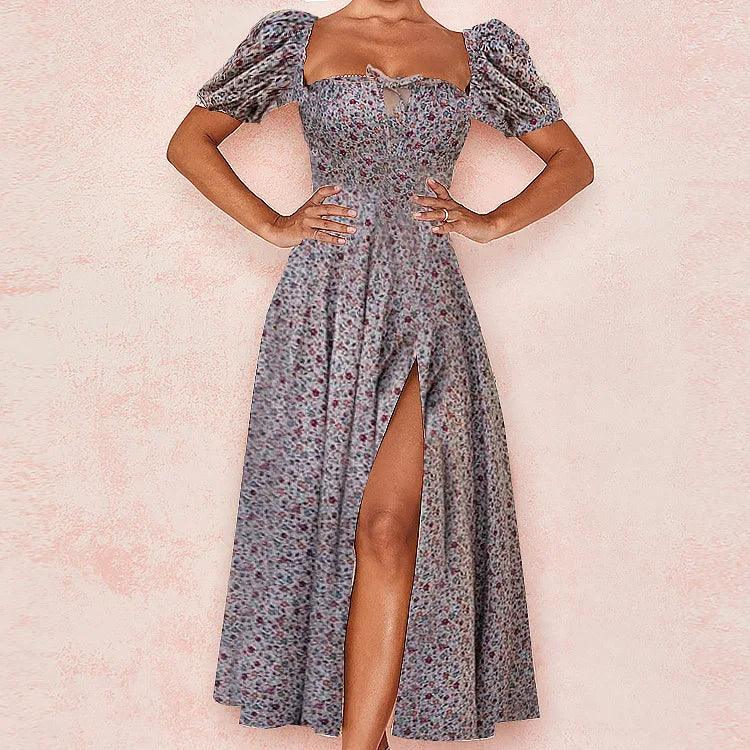 AD | Spring French Backless Slim-fit Halter Trending Sexiga midiklänningar