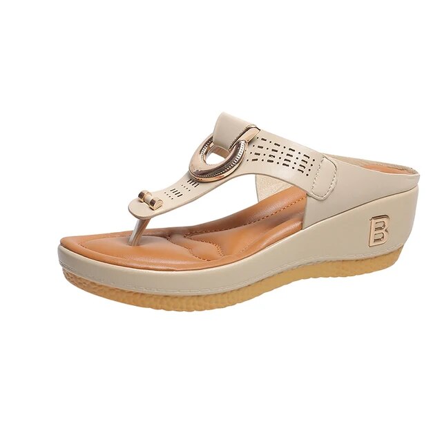 AD | - Sandaler med plattform i läder