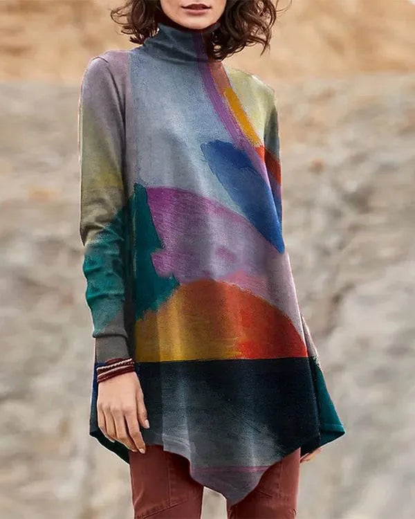 AD | Långärmad turtleneckblus
