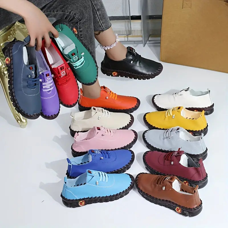 AD | ENFÄRGADE CASUAL SNEAKERS FÖR KVINNOR