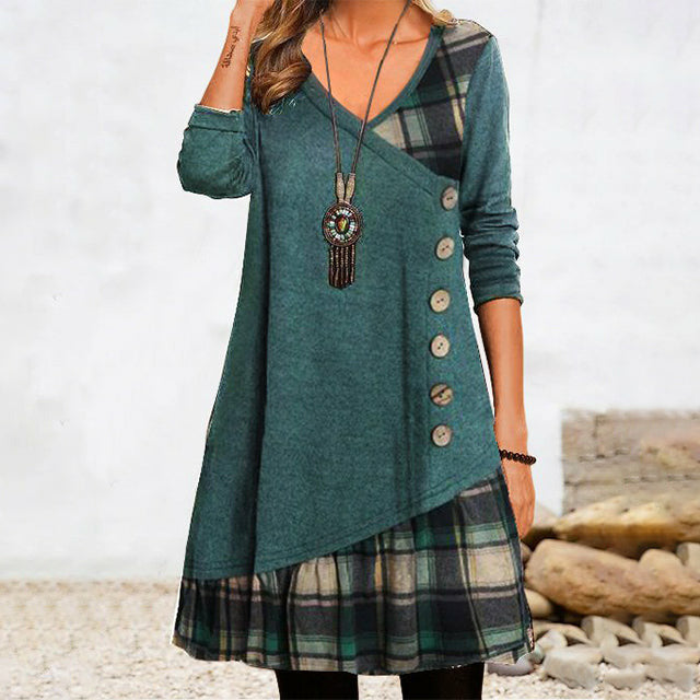 AD | Oregelbunden klänning i patchwork