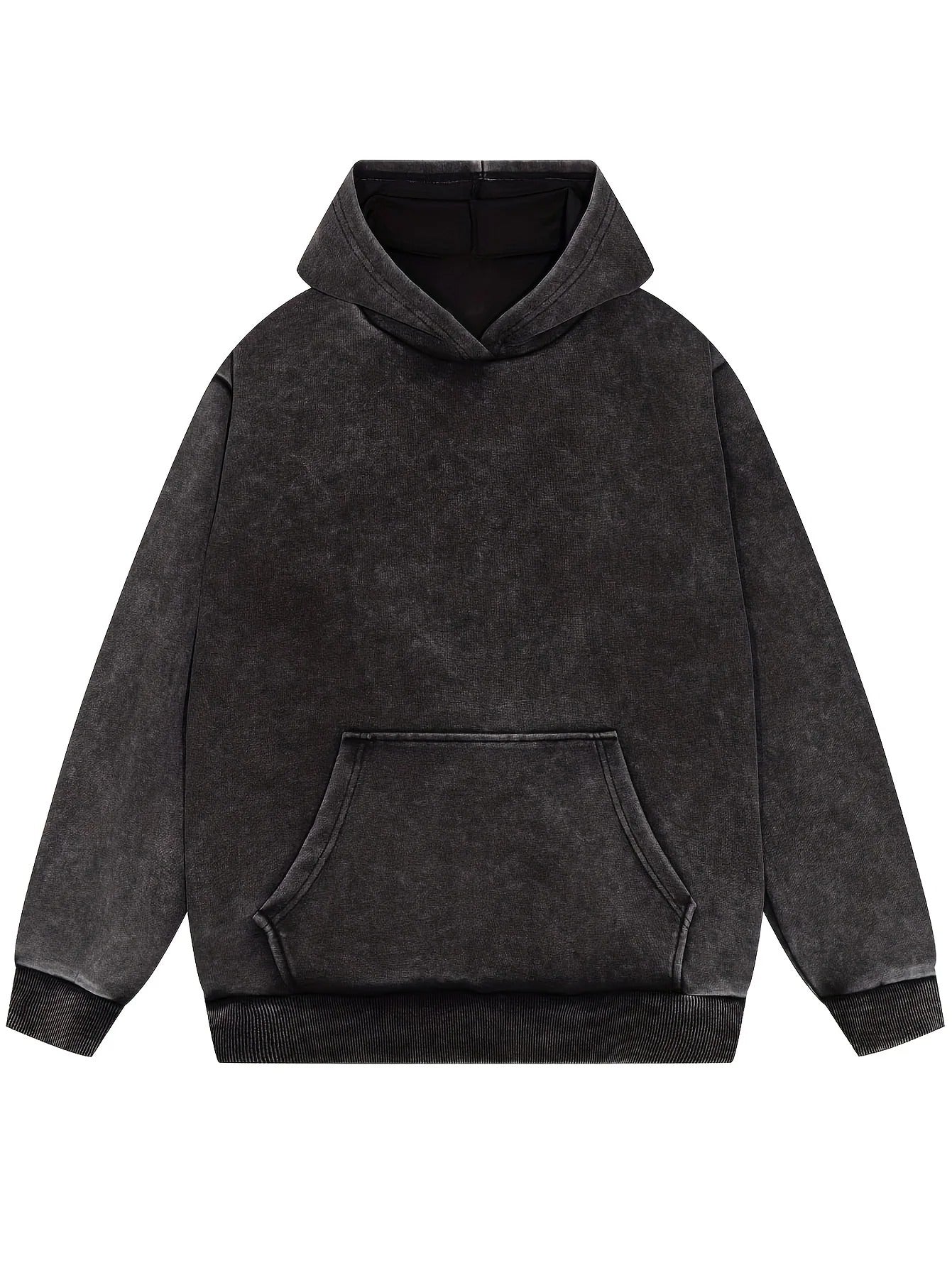 AD | Denim huvtröja med pullover