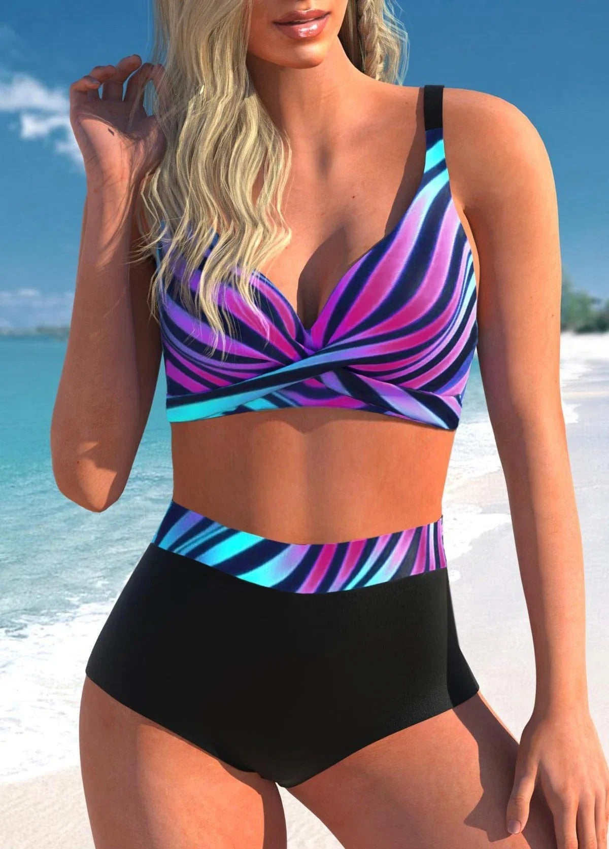 AD | Prickig & randig bikini