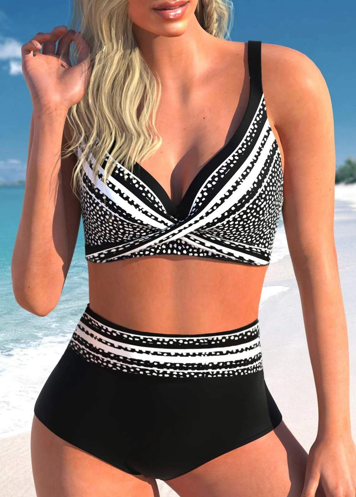 AD | Prickig & randig bikini
