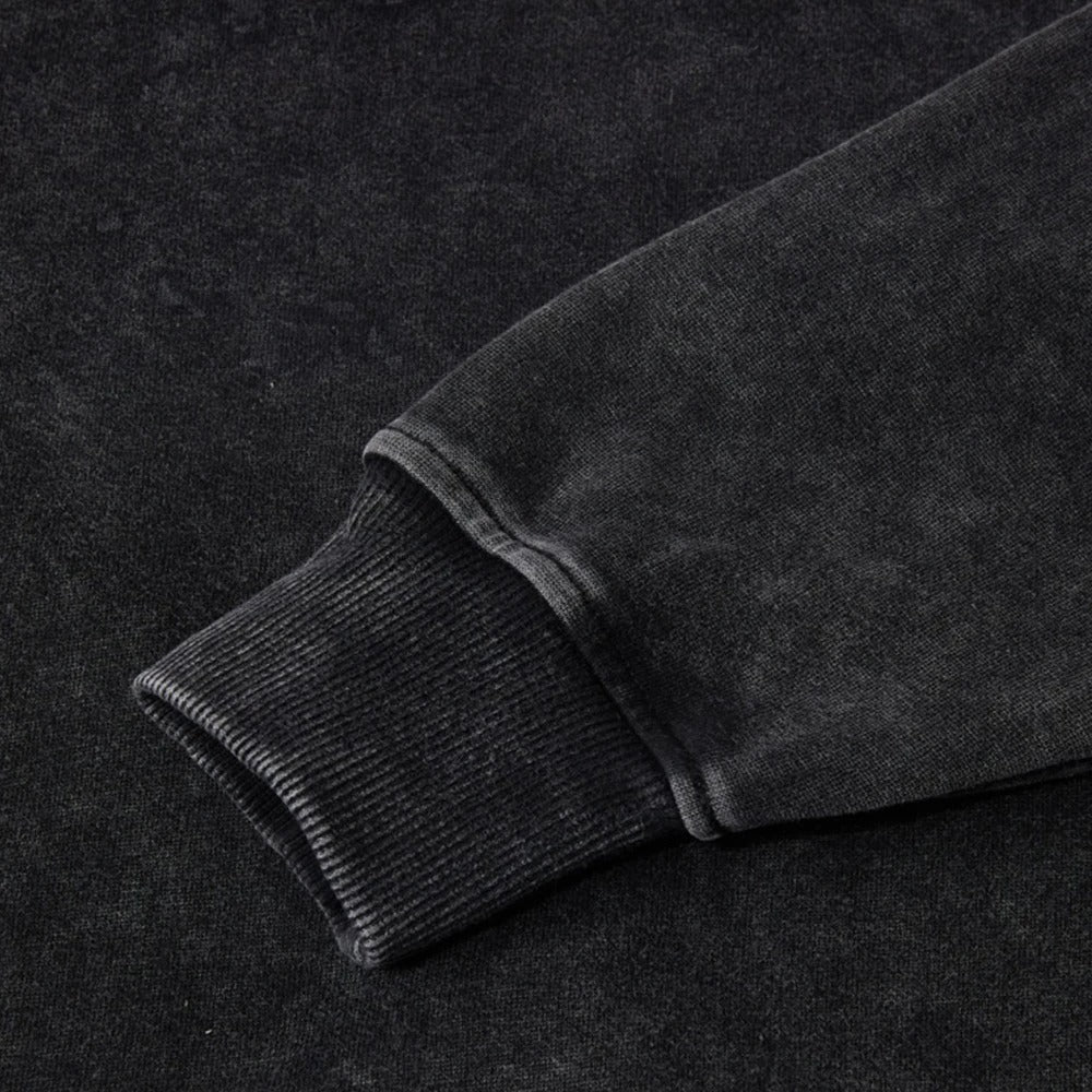 AD | Denim huvtröja med pullover