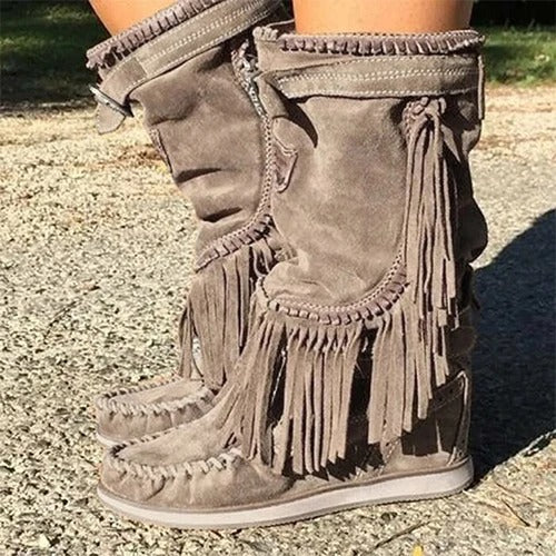 AD | Boho westernstövlar med fransar