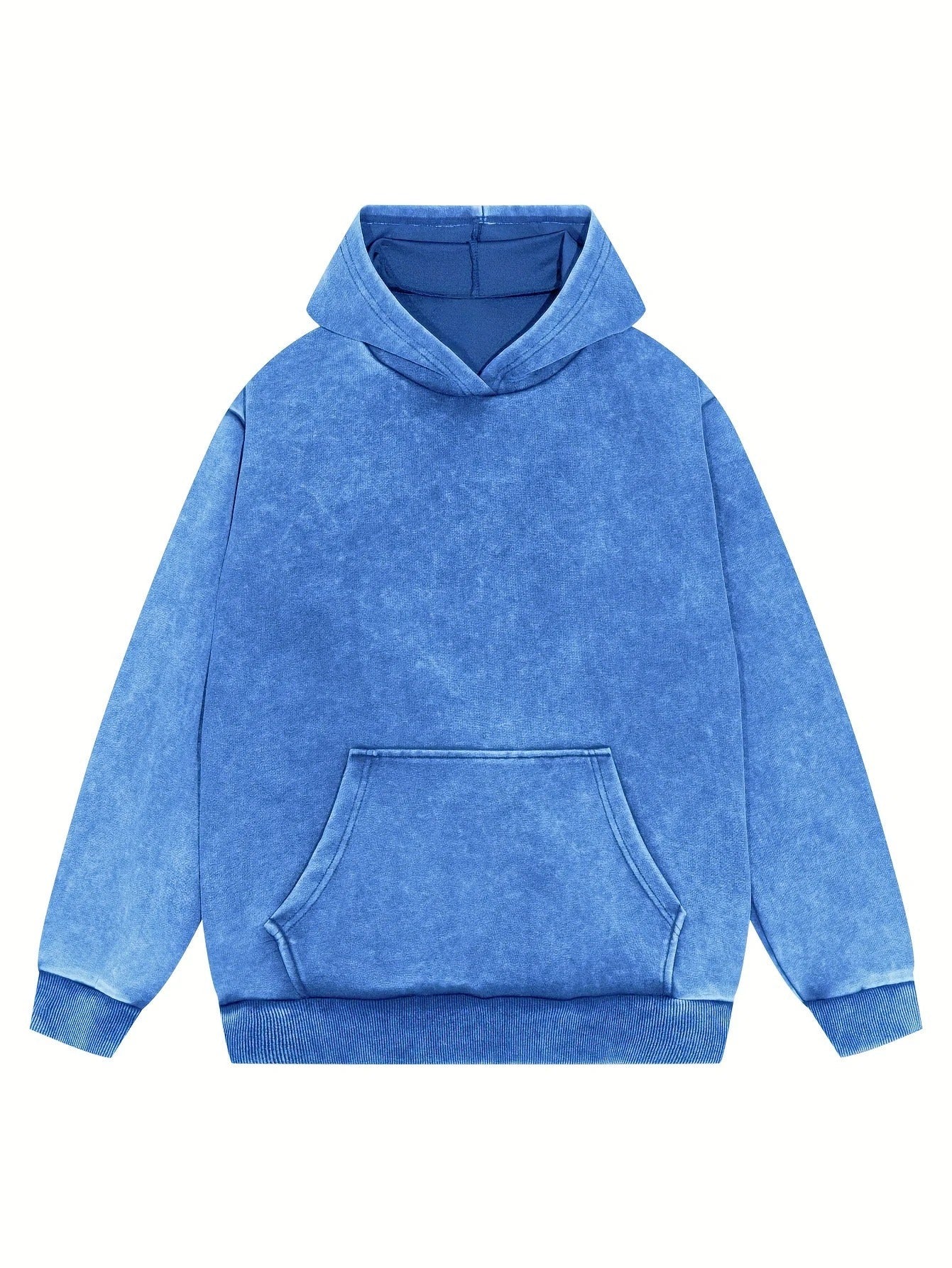 AD | Denim huvtröja med pullover
