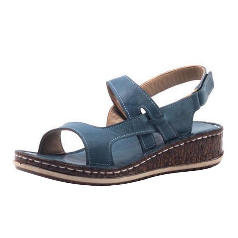 AD | Bekväma kilformade sandaler med justerbara remmar