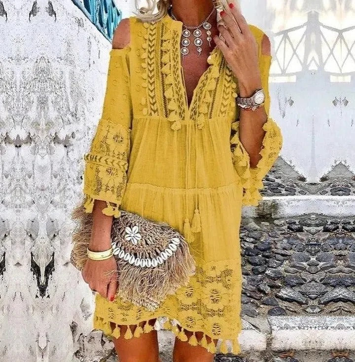 AD | Miniklänning i Boho-spets