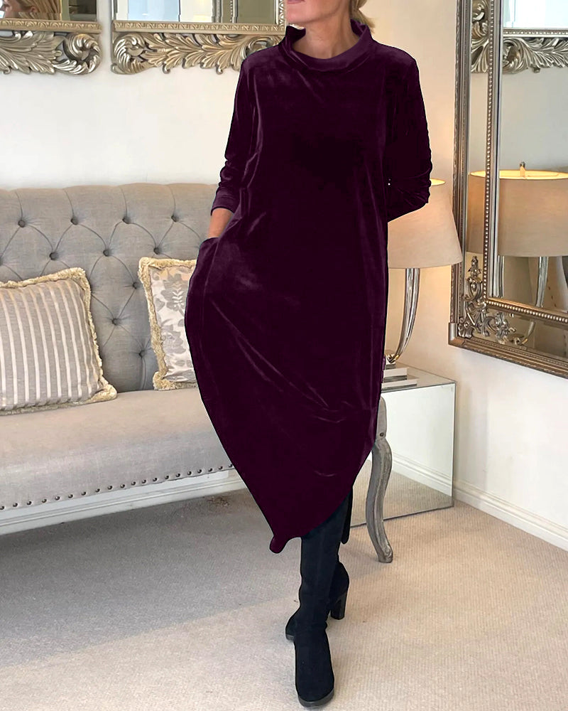 AD - Elegant sammetsklänning