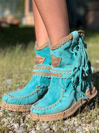 AD | Boho westernstövlar med fransar
