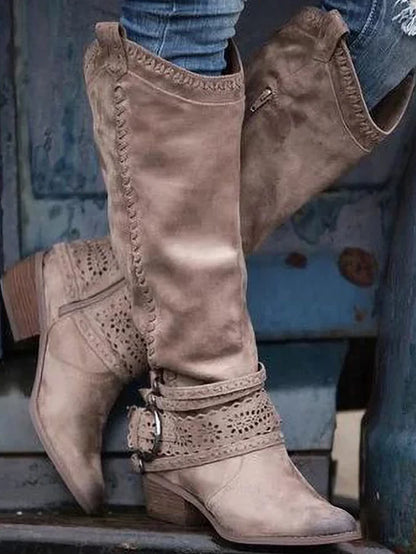 AD | Knähöga boho western-stövlar