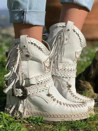 AD | Boho westernstövlar med fransar