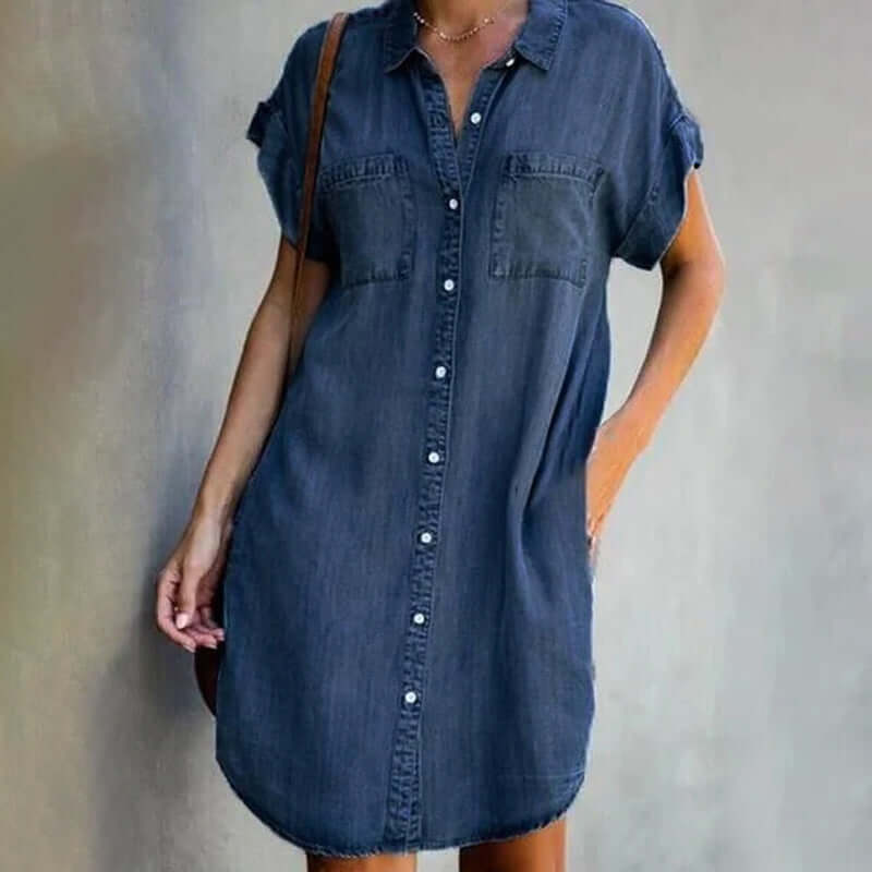 AD | Elegant denimklänning
