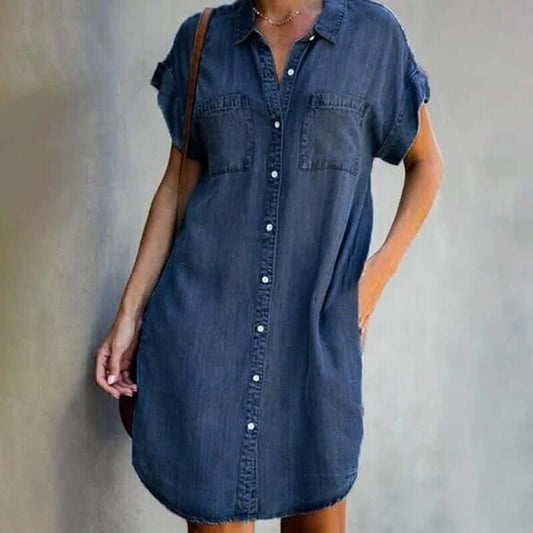 AD | Elegant denimklänning