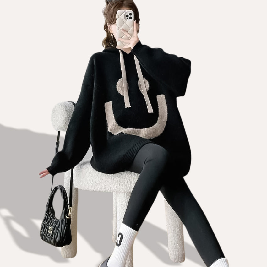 AD | Snygg och elegant vintertröja med huva