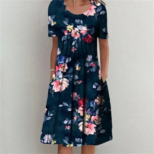 AD | Sommarklänning med vintagetryck och volanger