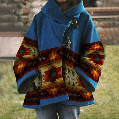 AD | Boho tribal-mönstrad kappa med huva