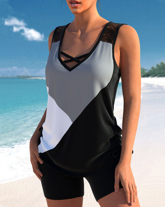 AD | 3-färgad tankini