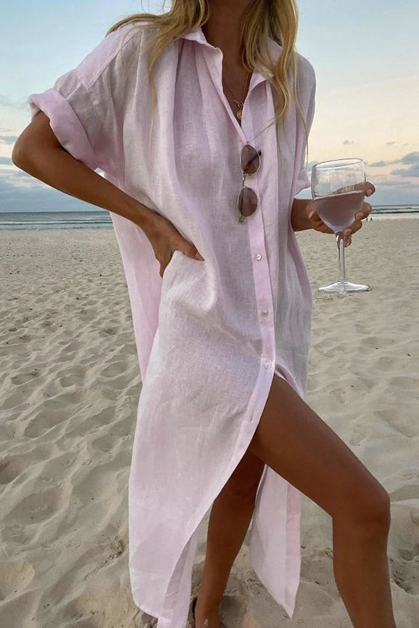 AD | Skjortklänning i strandstil