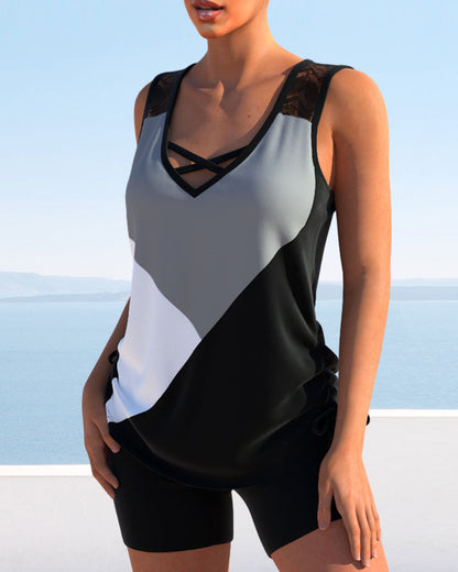 AD | 3-färgad tankini