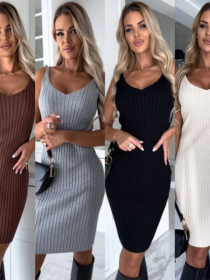 AD | Stickad tröja och cami klänning set 🔥