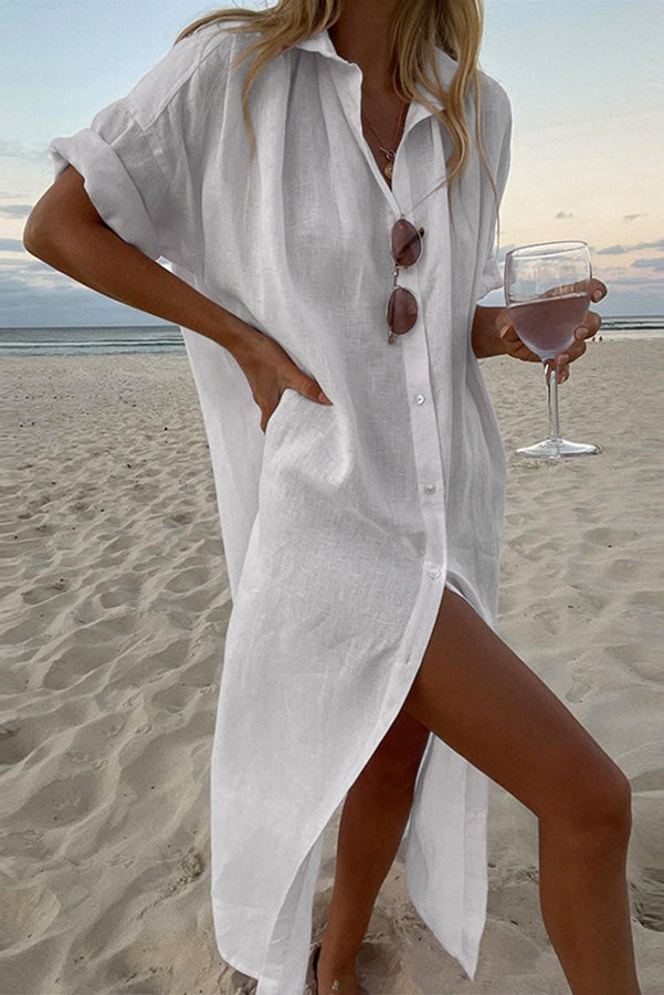 AD | Skjortklänning i strandstil