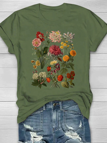 AD | Casual T-shirt med blommigt mönster